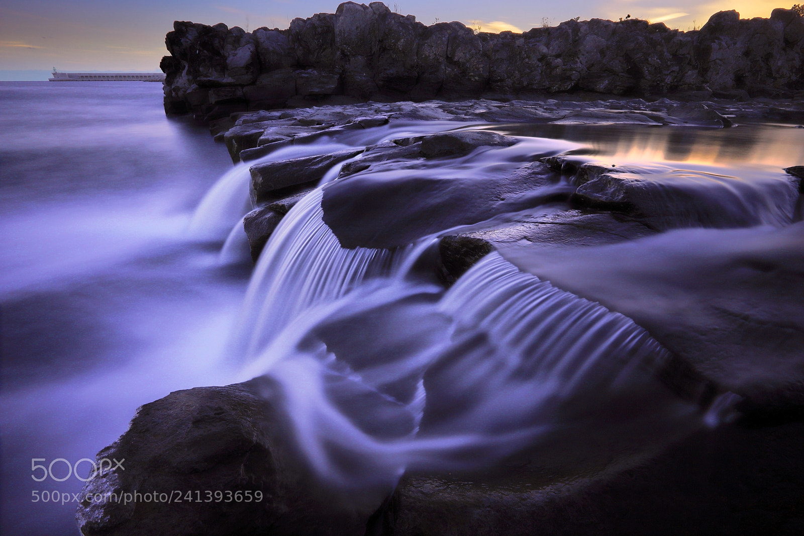Canon EOS 6D Mark II sample photo. Waterfall to sea photography