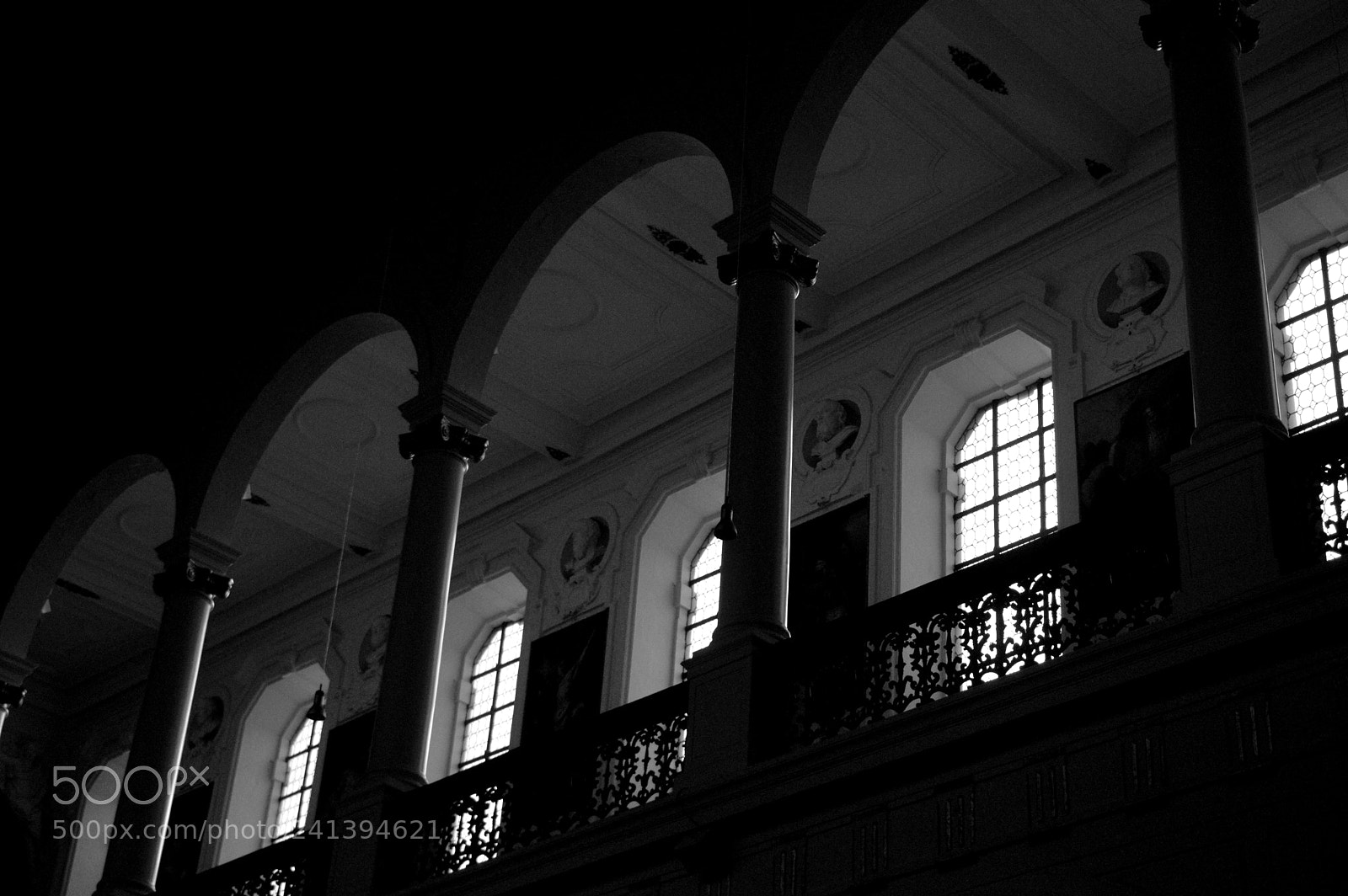 Nikon D3200 sample photo. Church balcony and windows photography
