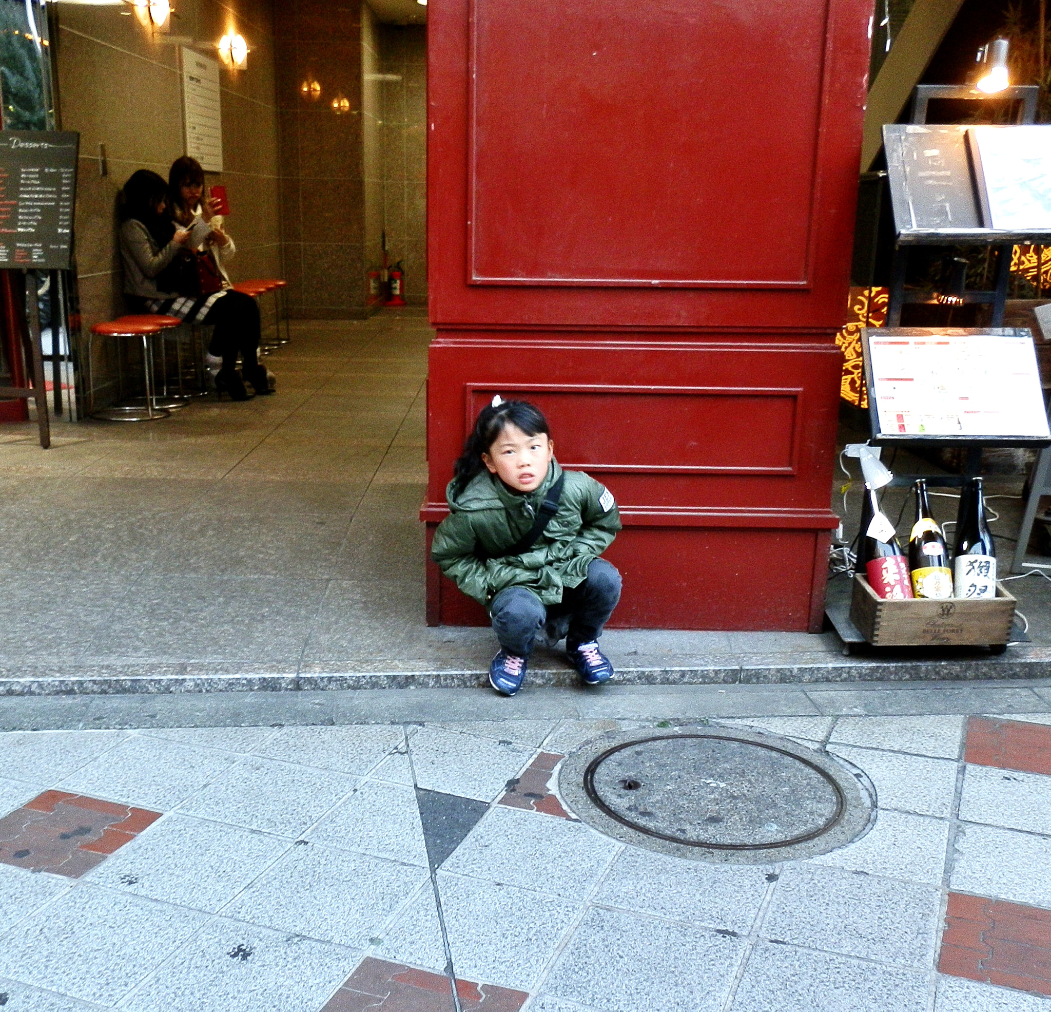 Olympus SZ-10 sample photo. Kids on street photography