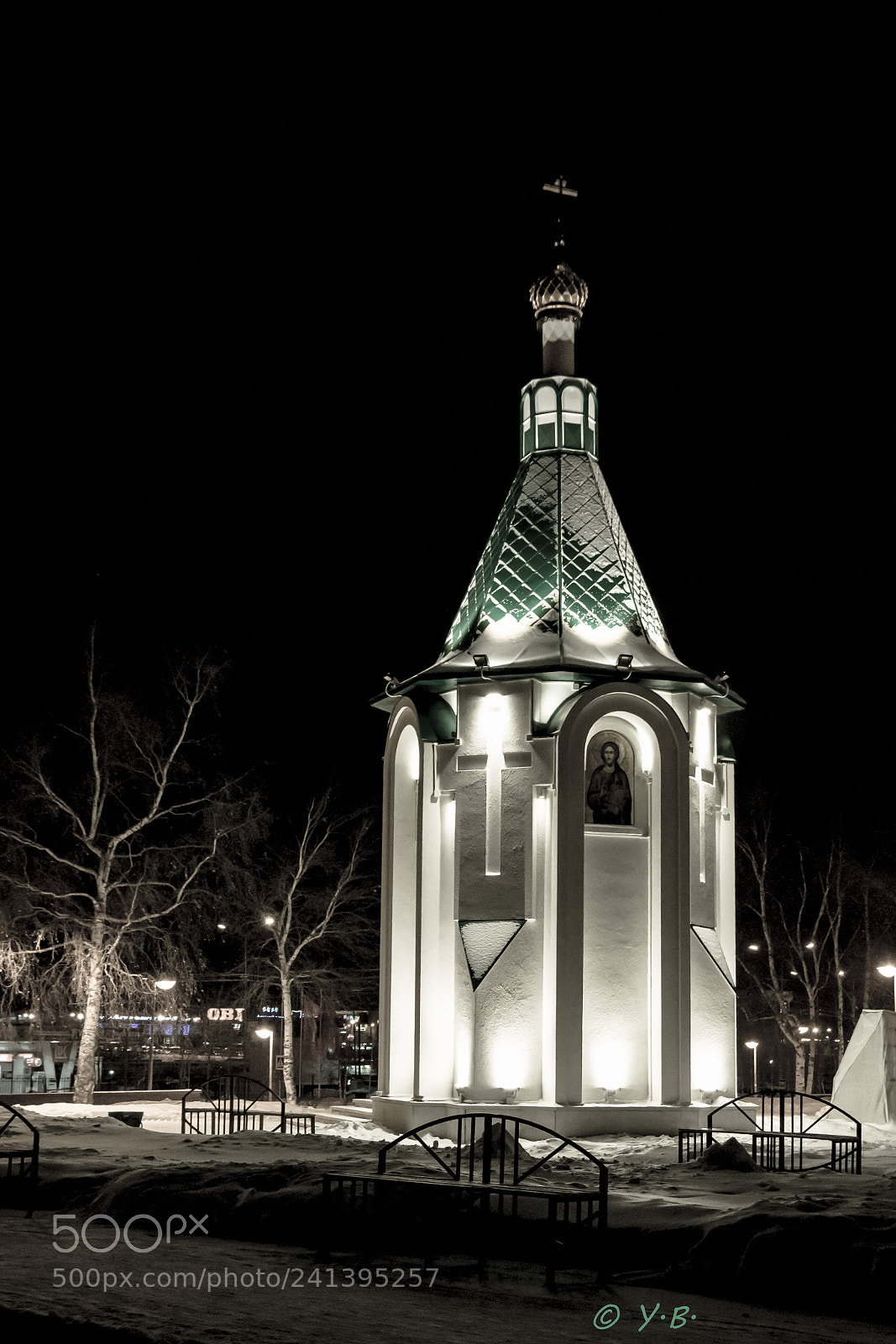 Pentax K-70 sample photo. Chapel of night photography