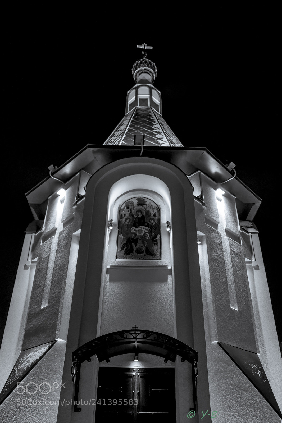 Pentax K-70 sample photo. Chapel of night photography