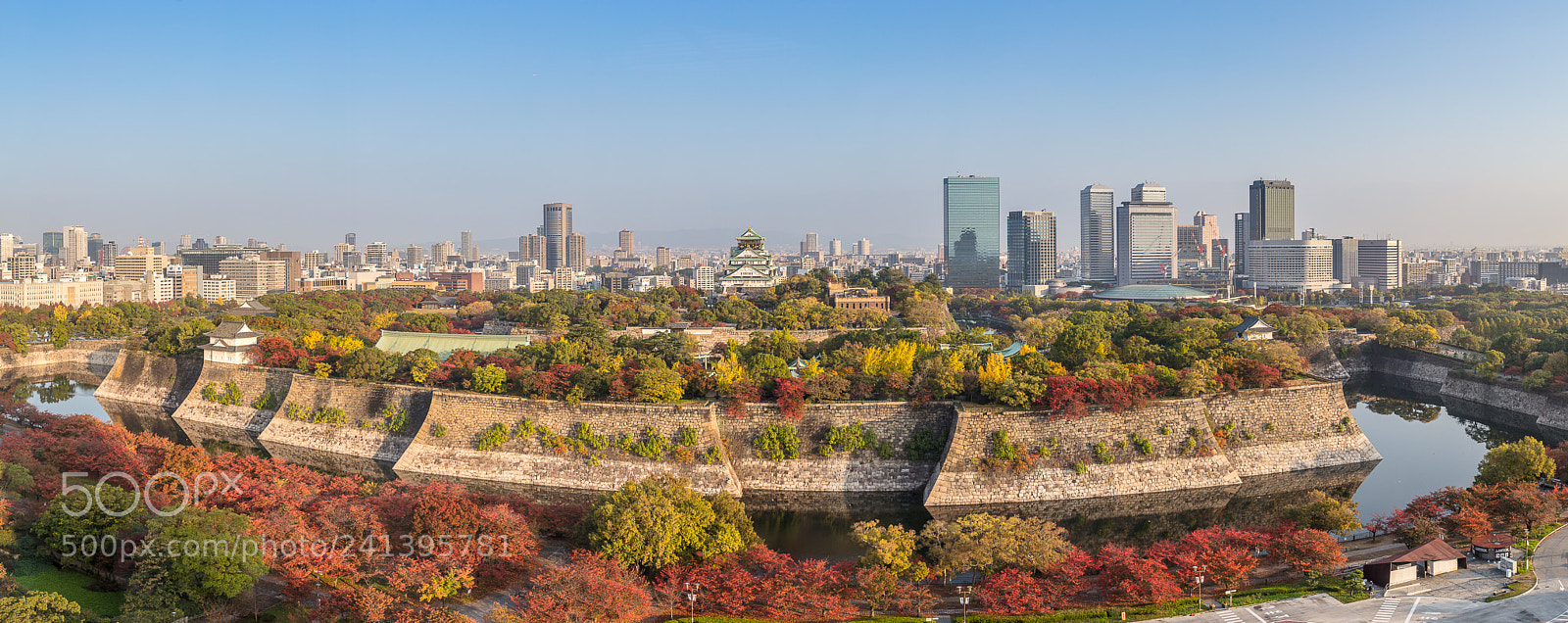 Canon EOS 5DS sample photo. Osaka castle in autumn photography