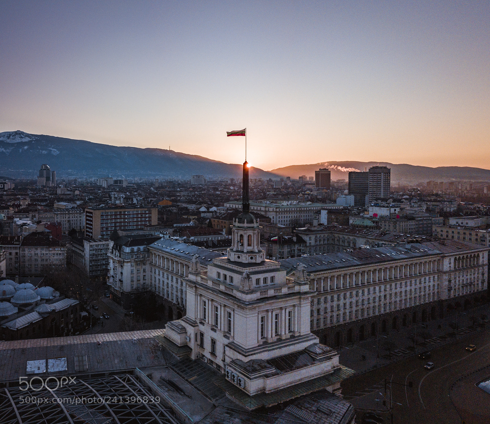 DJI FC220 sample photo. Sunset above sofia photography