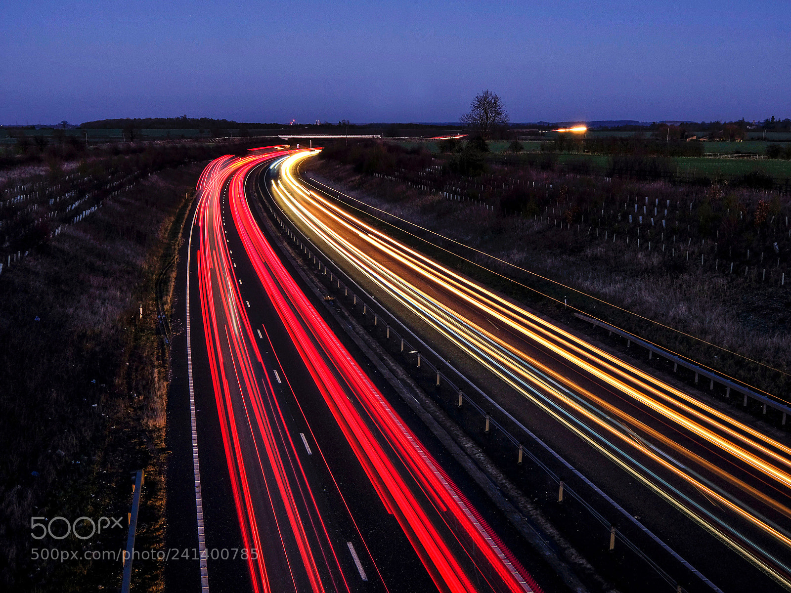 Fujifilm X-T2 sample photo. Light trails in bedfordshire photography