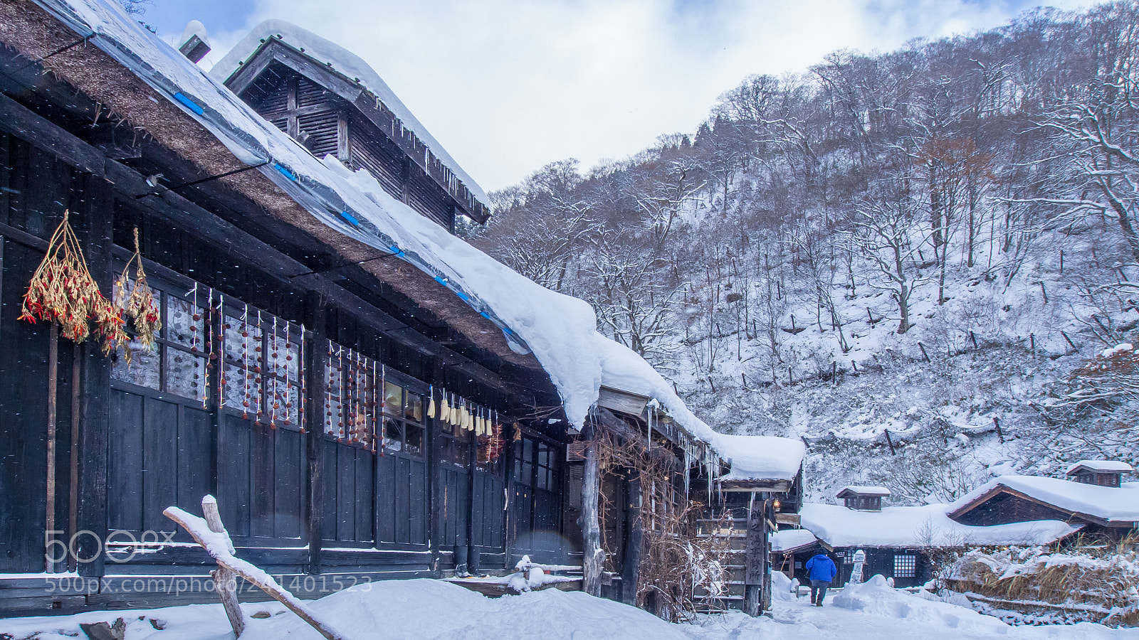 Olympus OM-D E-M5 sample photo. Old japanese hot spring photography