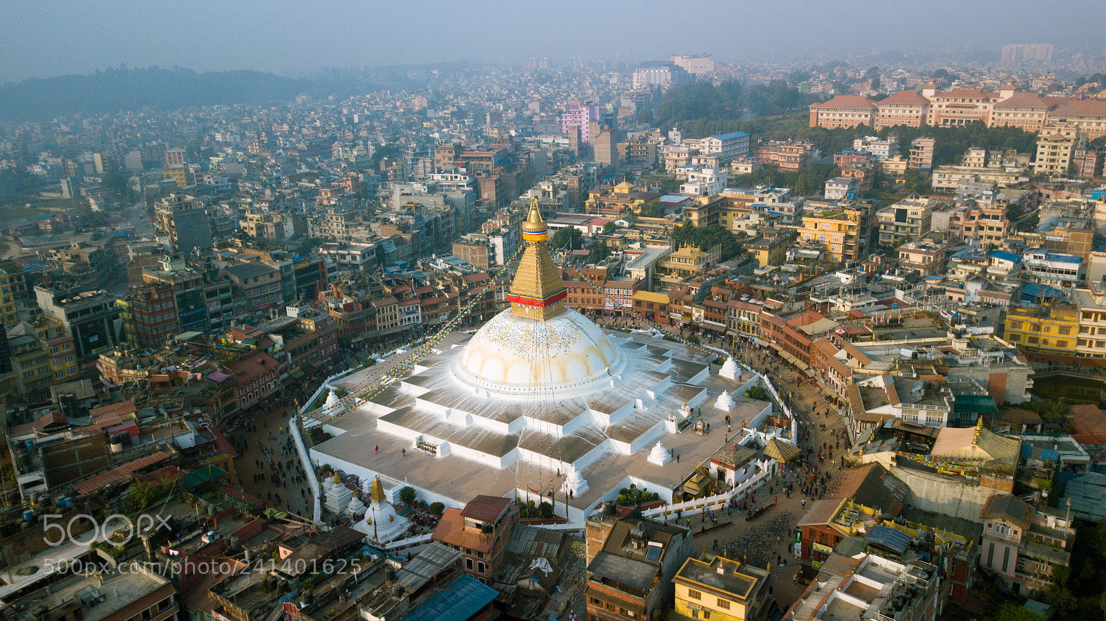 DJI FC220 sample photo. Stupa bodhnath kathmandu, nepal photography