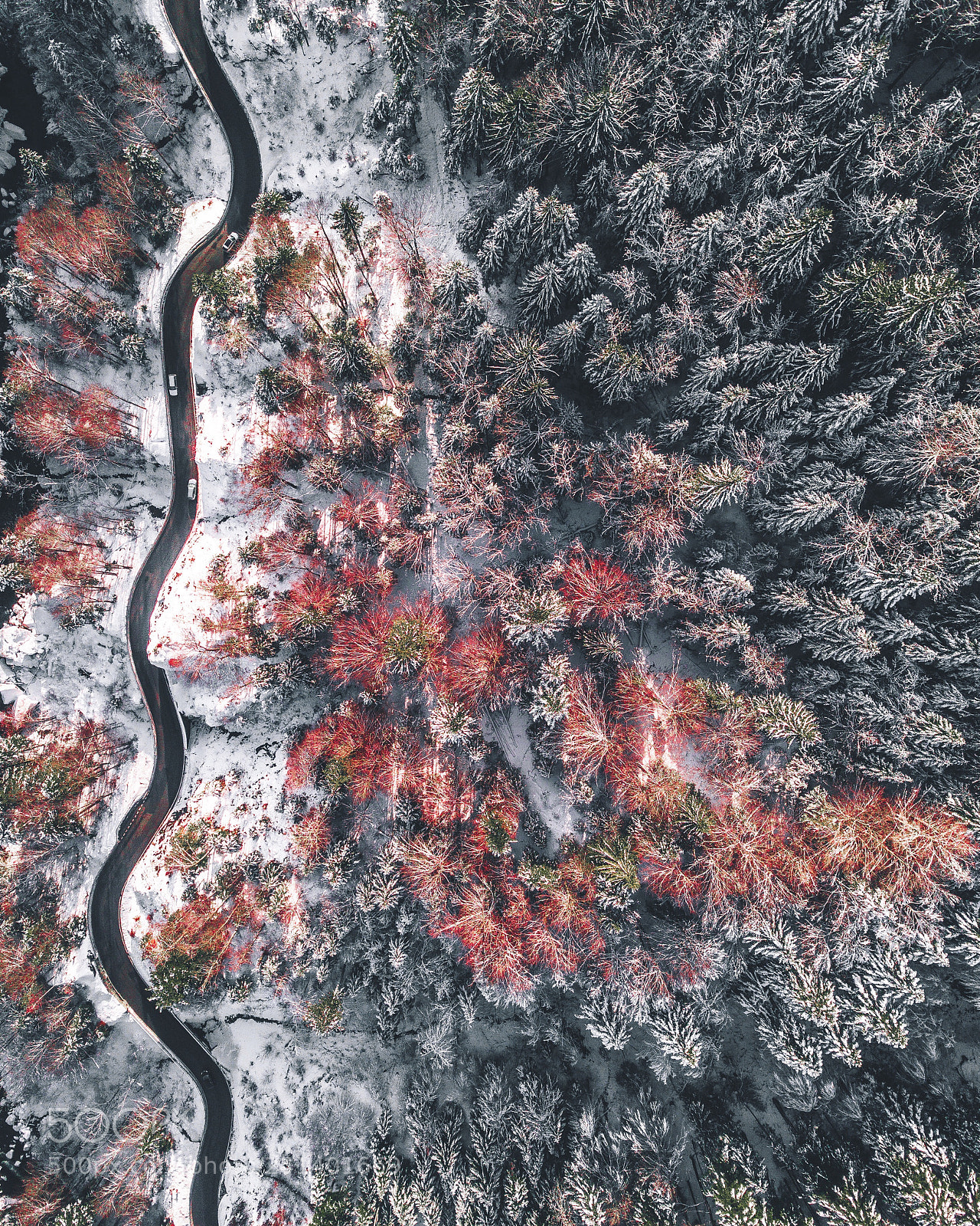 DJI FC220 sample photo. Swiss roads ll photography