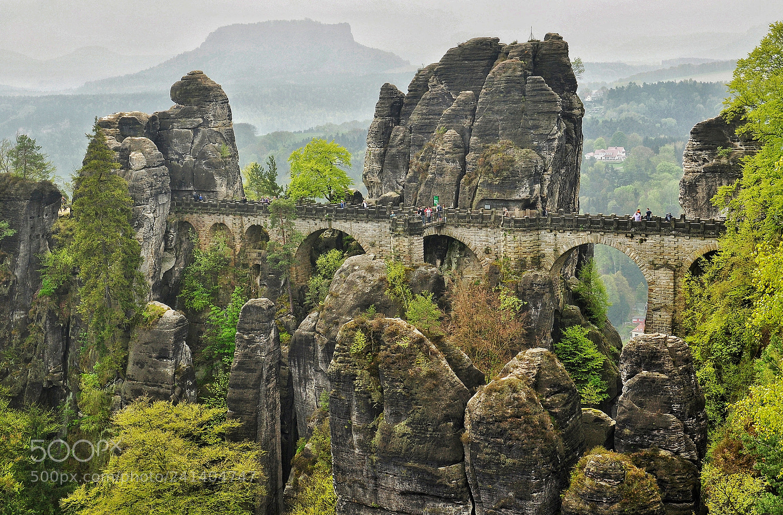Nikon D5000 sample photo. Old bridge in mpuntains photography