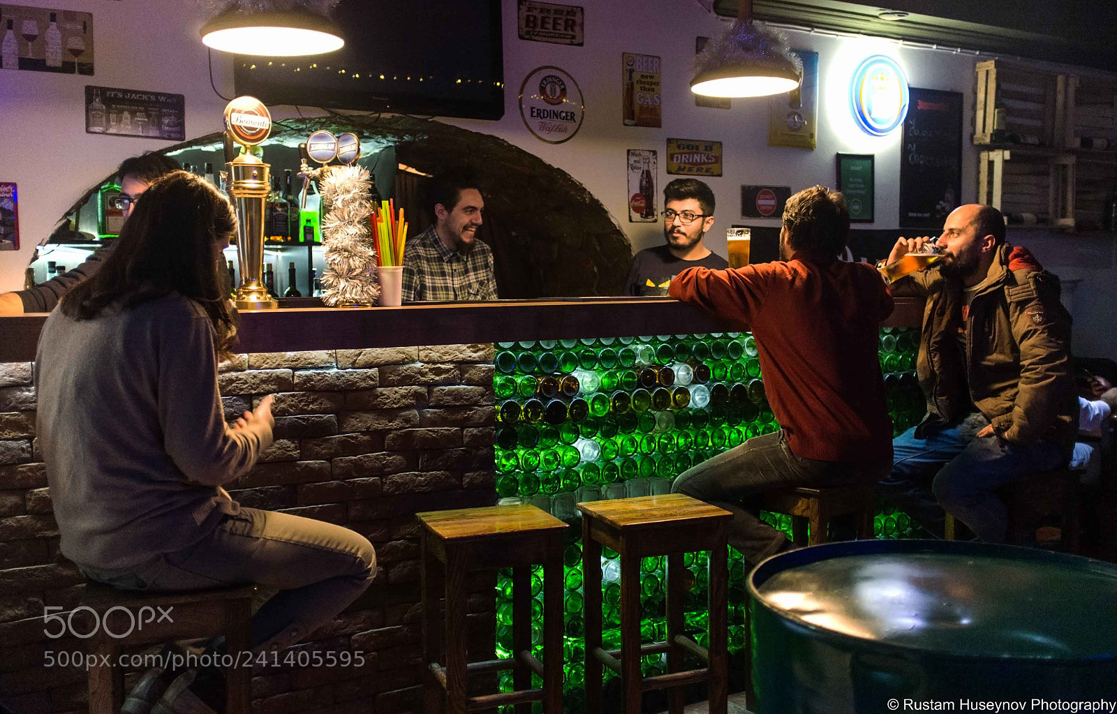 Fujifilm FinePix X100 sample photo. Night bar photography