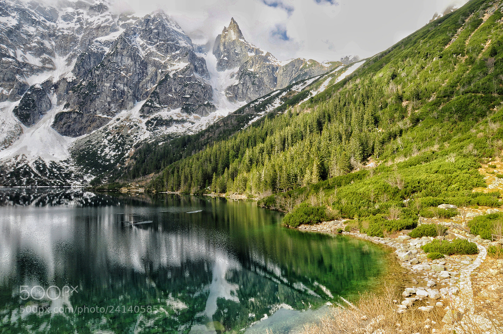 Nikon D5000 sample photo. Morskie oko lake view photography