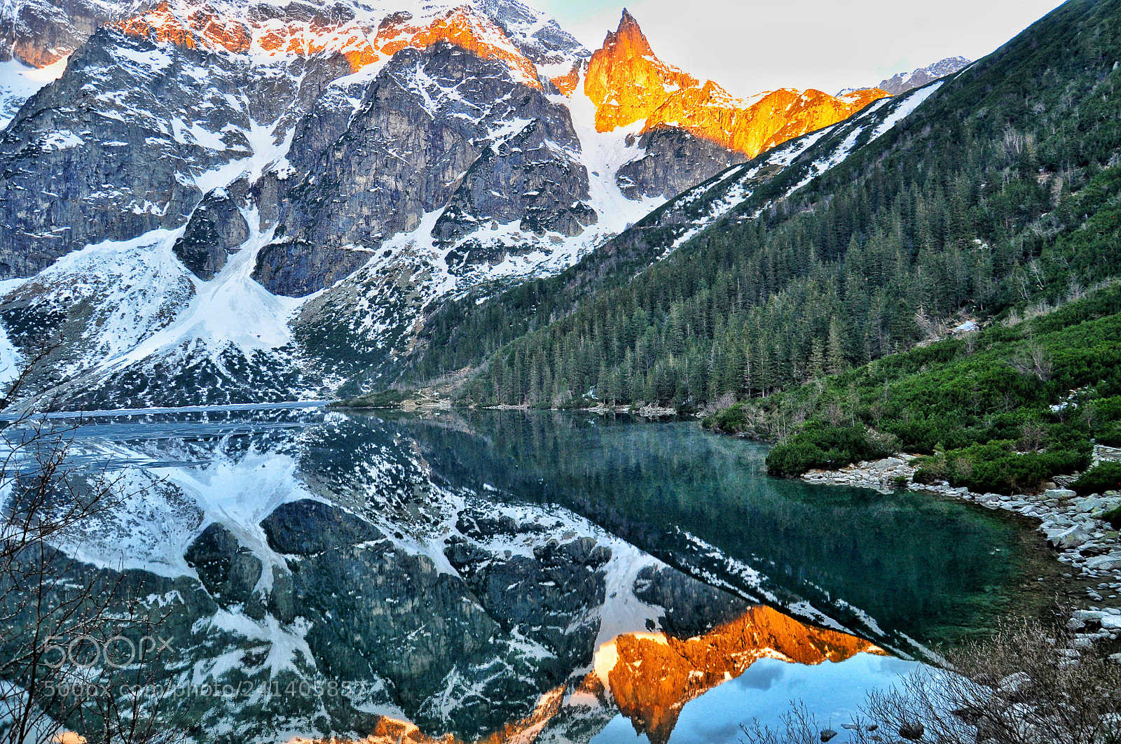 Nikon D5000 sample photo. Morskie oko lake view photography