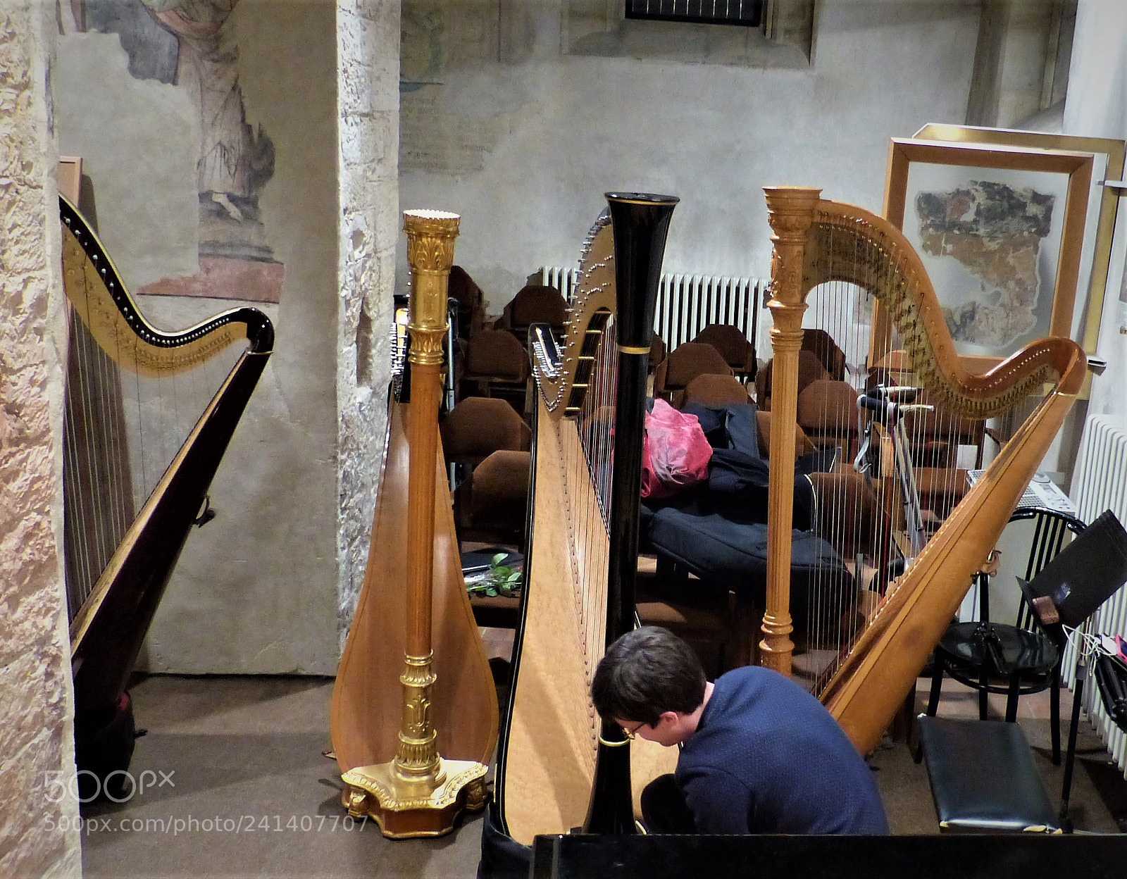 Panasonic Lumix DMC-FZ200 sample photo. Four harps resting photography