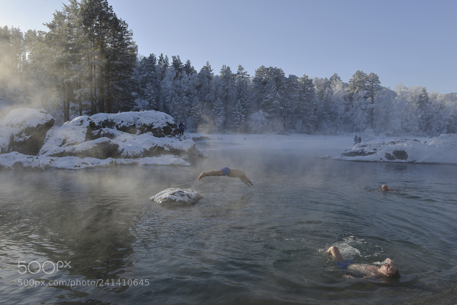 Nikon D800E sample photo. Bathing in icy water photography