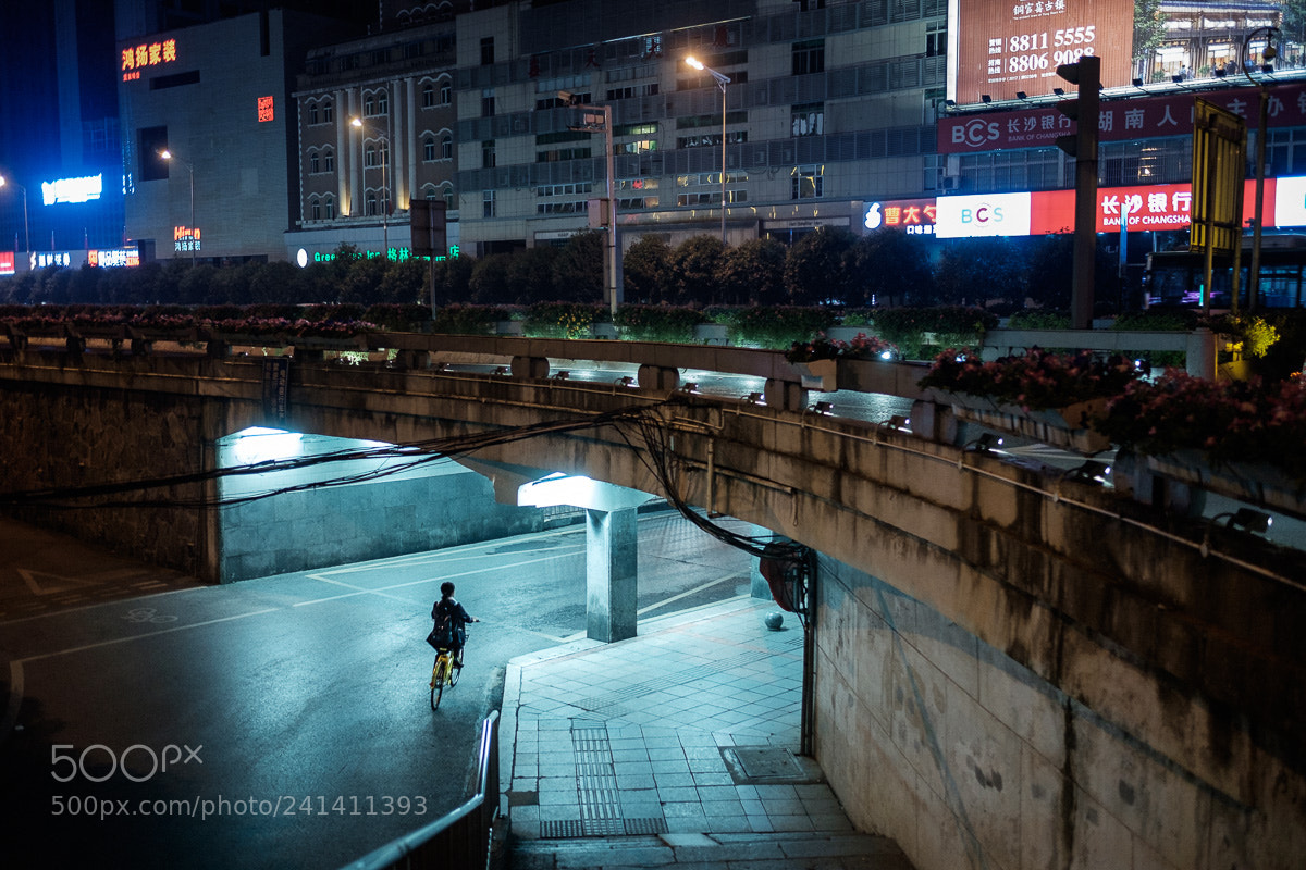 Fujifilm X-T1 sample photo. Bicycle under the bridge. photography