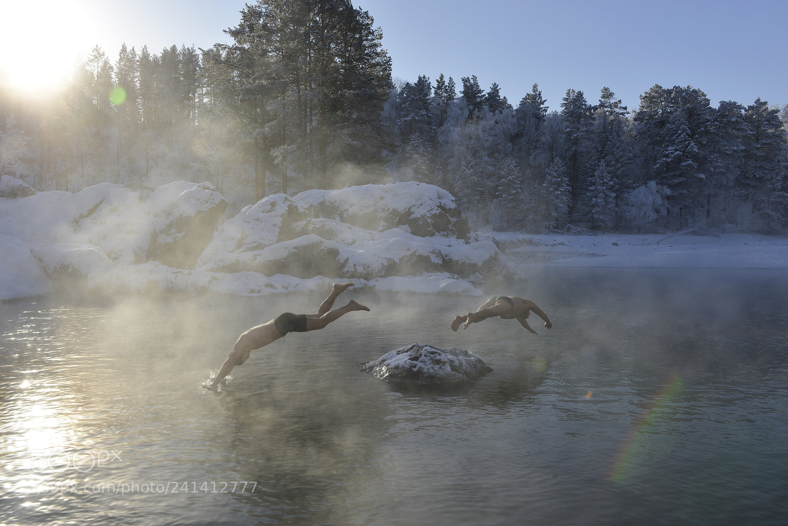 Nikon D800E sample photo. Bathing in icy water photography