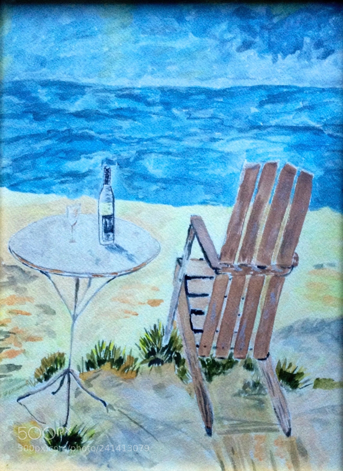 Apple iPhone 4S sample photo. Wine on the beach photography