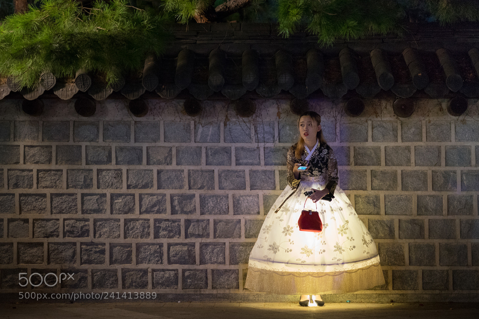 Sony a7 II sample photo. Glowing dress photography