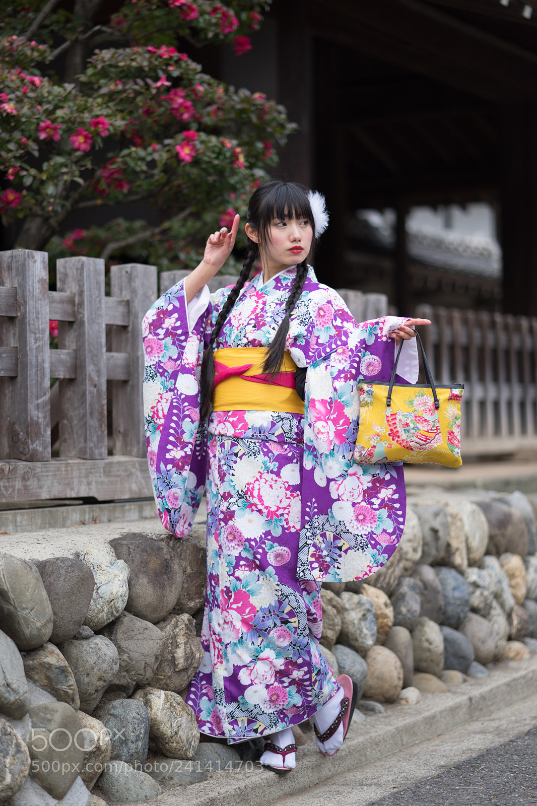 Sony a7 II sample photo. Kimono girl photography