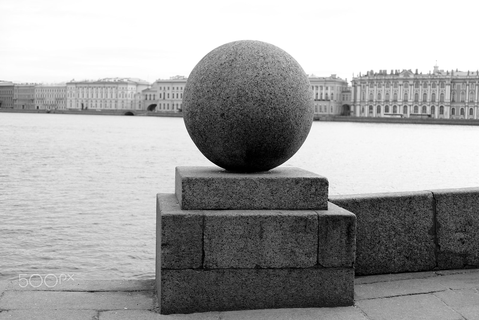 Nikon D610 + Nikon AF Nikkor 50mm F1.8D sample photo. Granite ball on embankment of neva river. photography