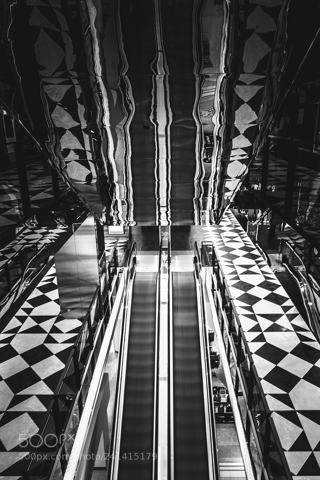 Fujifilm X-T2 sample photo. Melbourne escalator photography