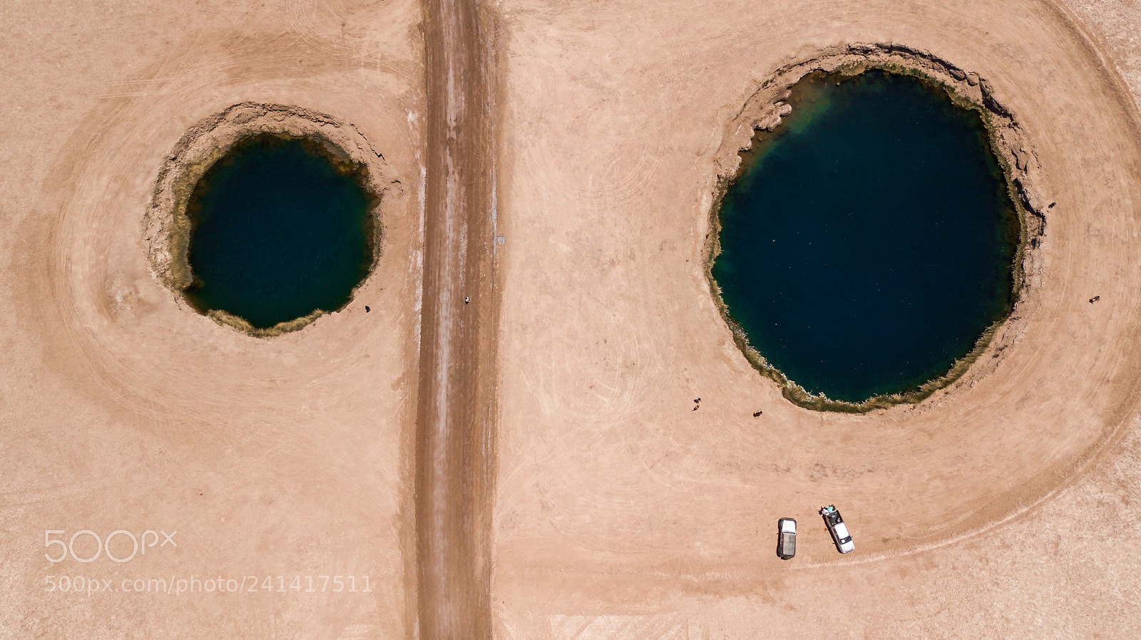 DJI FC220 sample photo. Ojos del salar photography