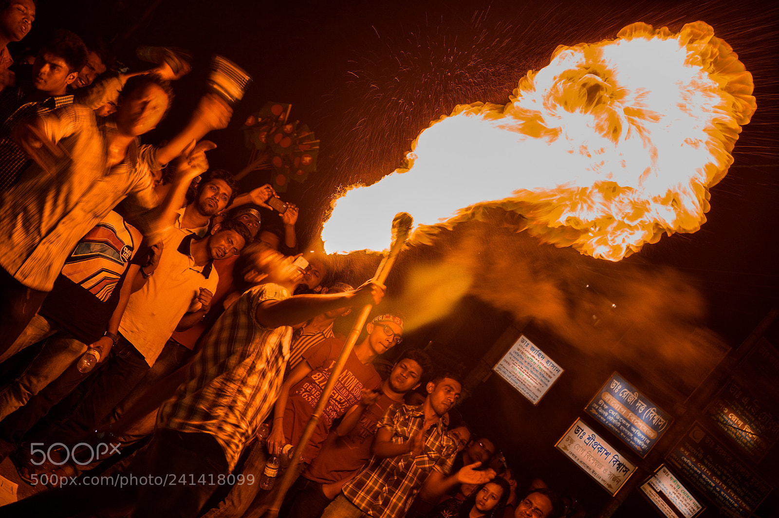 Nikon D3200 sample photo. Breathing fire photography