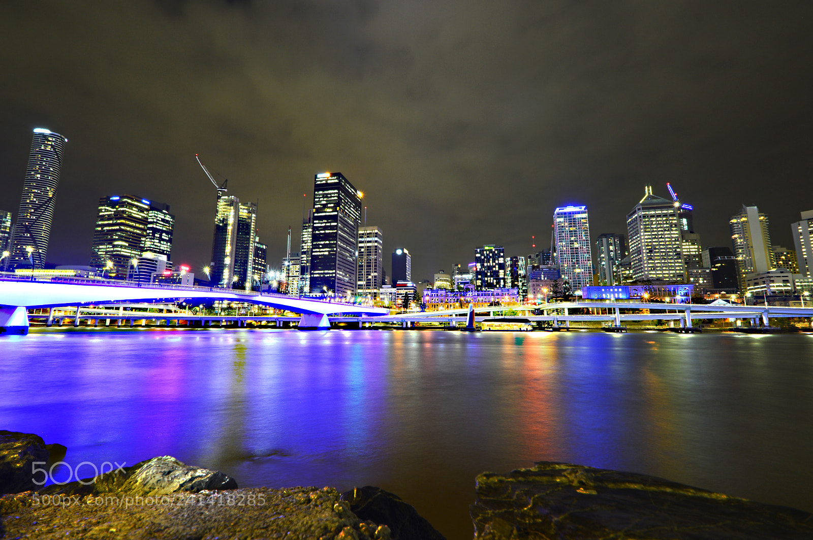 Nikon D3200 sample photo. Brisbane at night photography