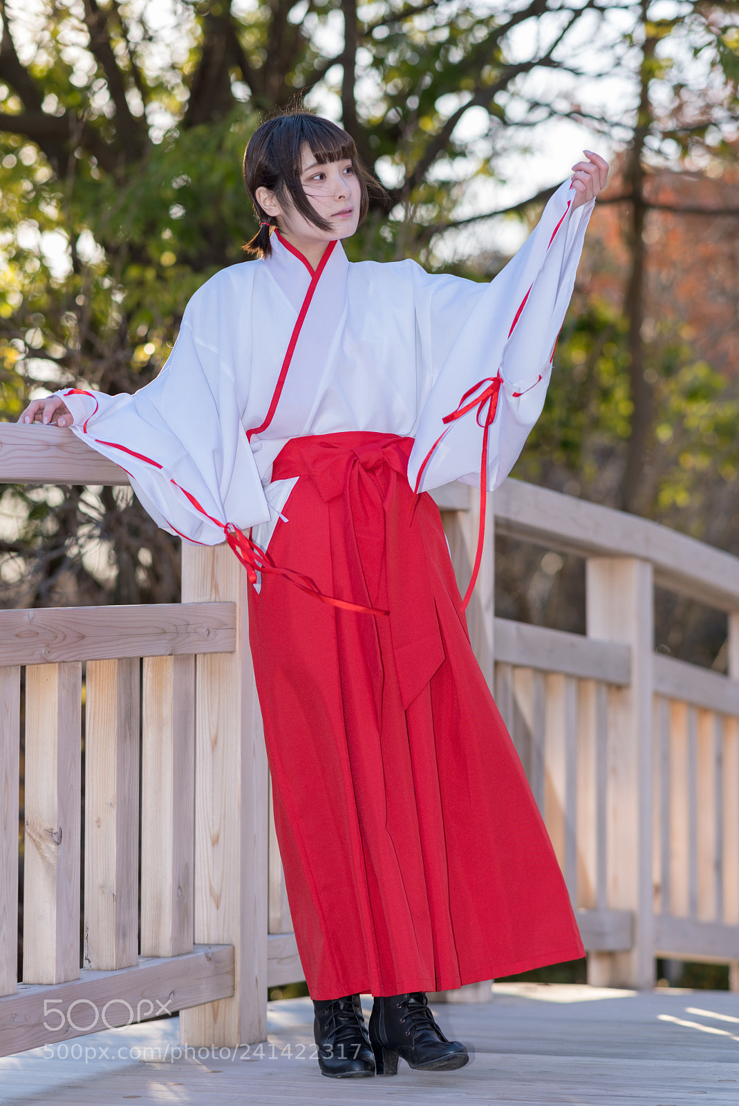 Nikon D850 sample photo. Japanese miko photography