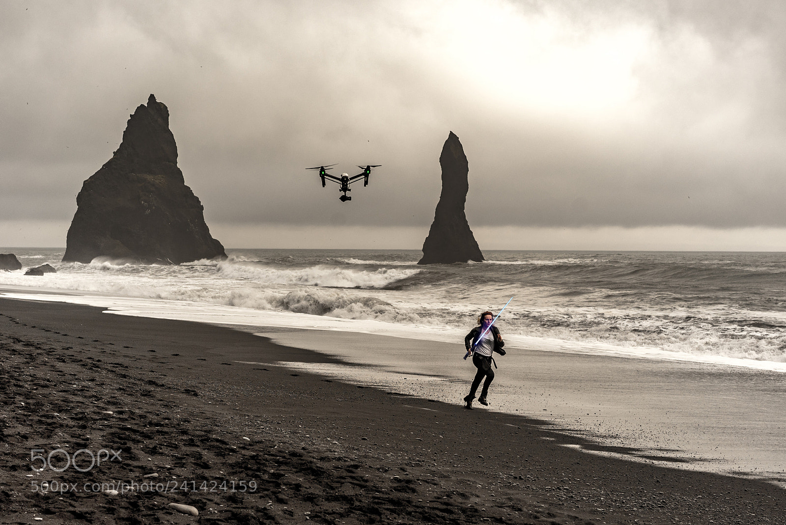 Sony a7S sample photo. A jedi running from photography