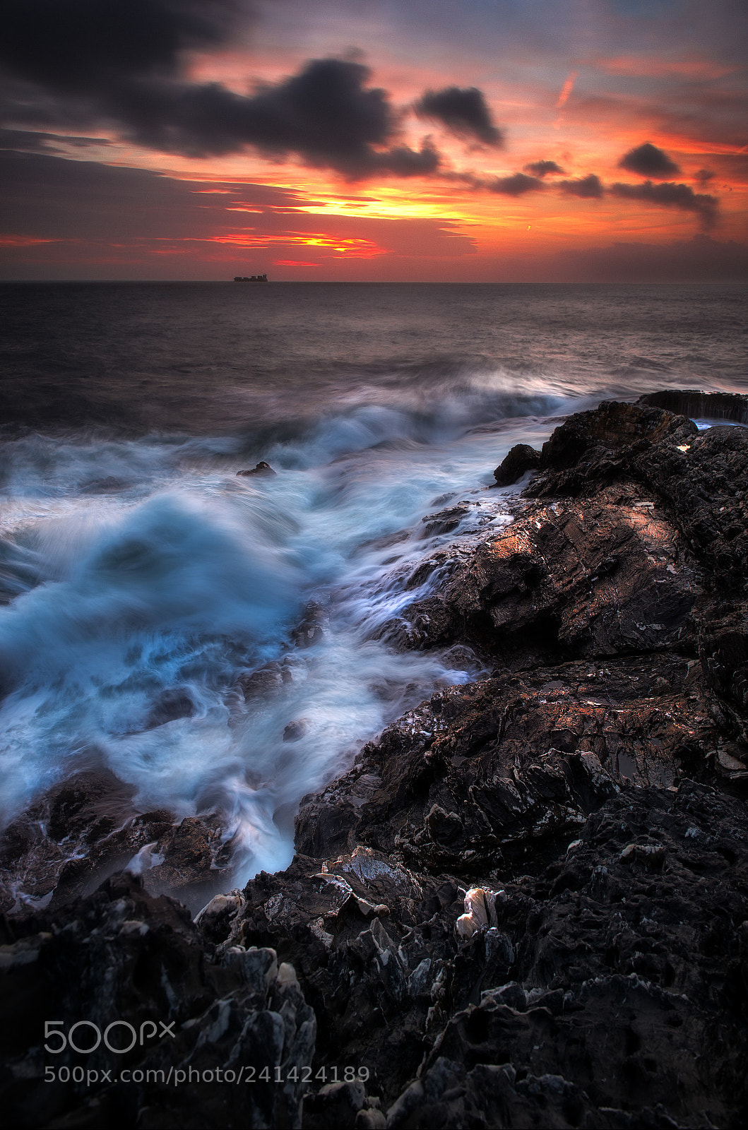 Nikon D4 sample photo. Sunset on the ligurian photography