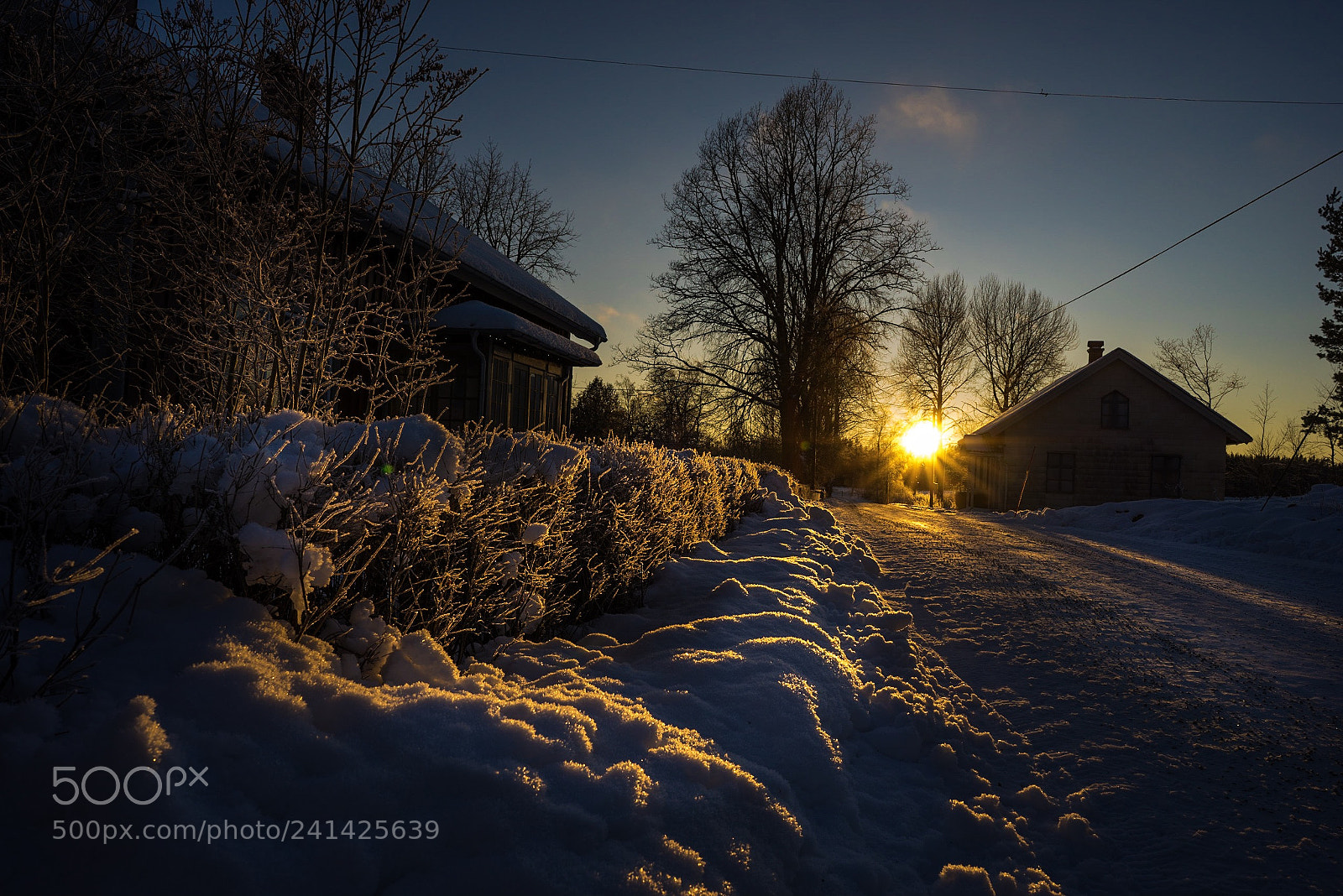 Sony a7R sample photo. Sunset winter photography