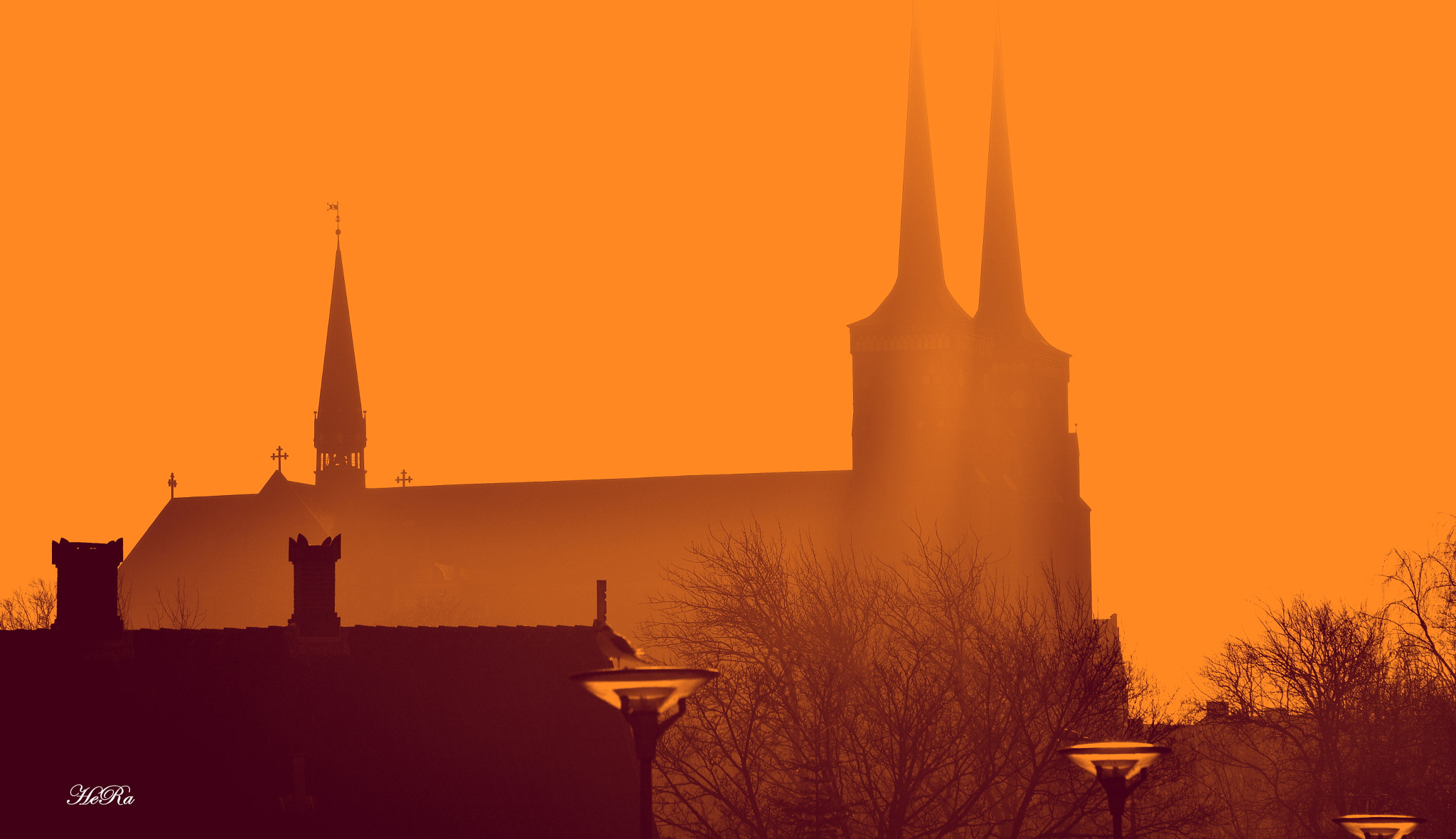 Sigma 70-300mm F4-5.6 APO DG Macro sample photo. City walk in roskilde, denmark at a orange day photography