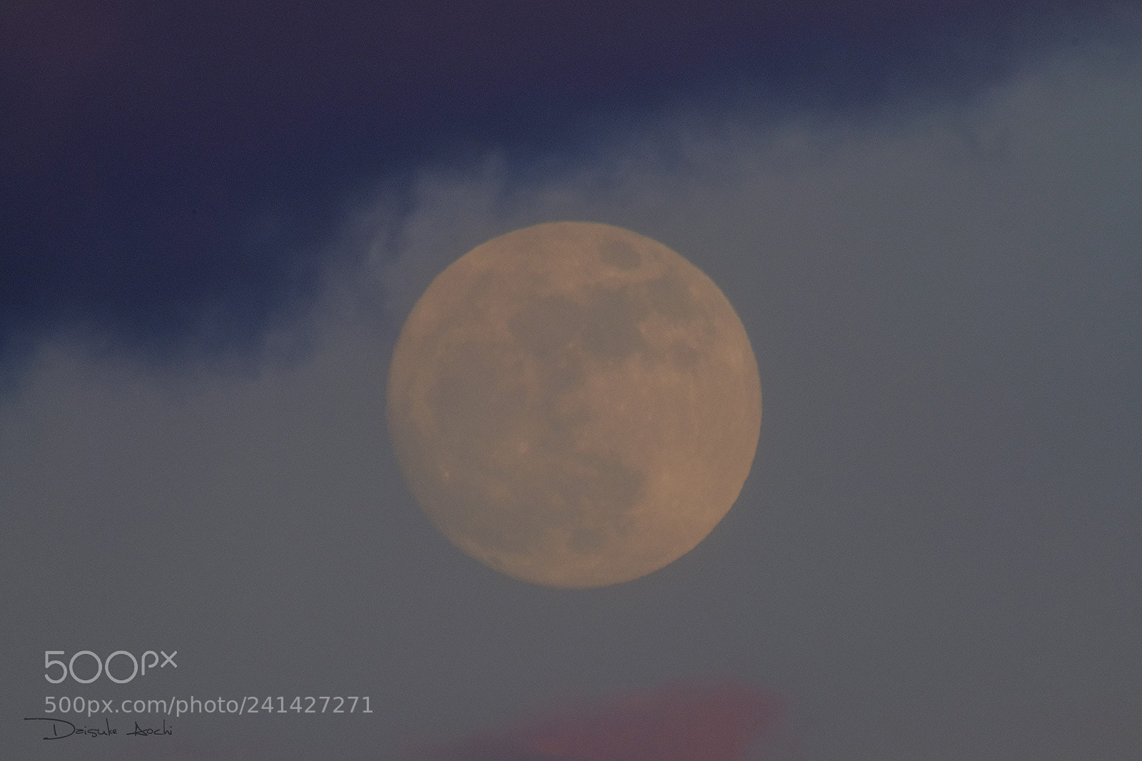 Fujifilm X-T2 sample photo. Supermoon photography