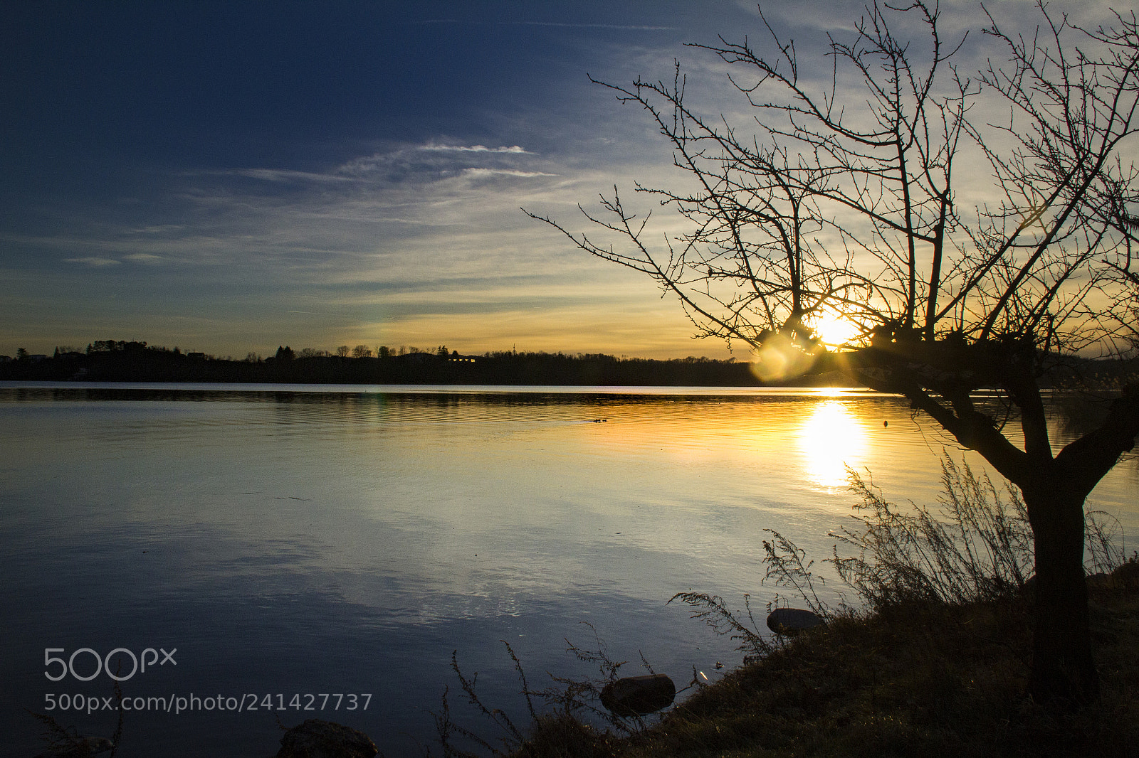 Canon EOS 1200D (EOS Rebel T5 / EOS Kiss X70 / EOS Hi) sample photo. Tramonto al lago photography