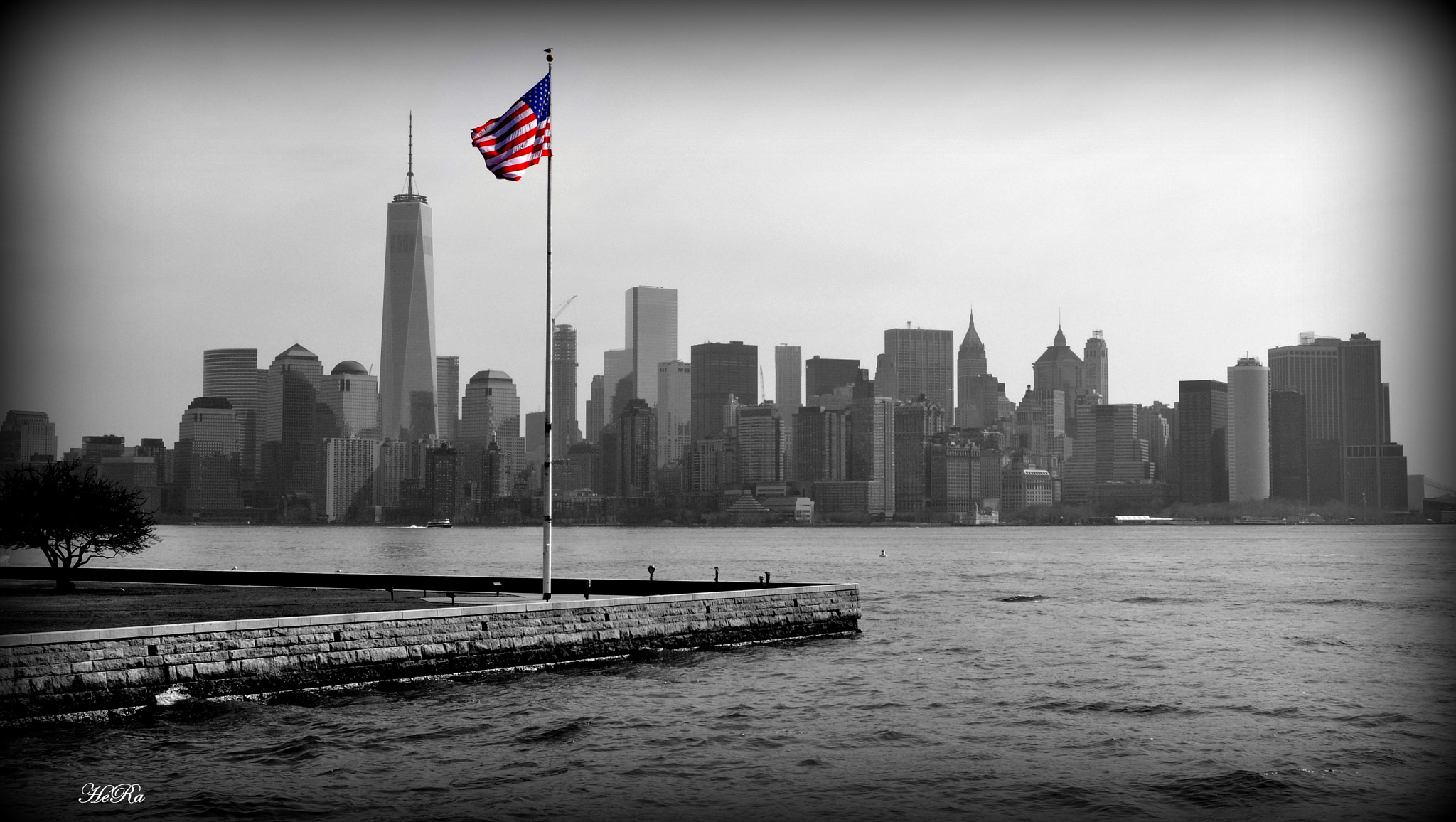 Nikon D90 sample photo. New york skyline b/w photography