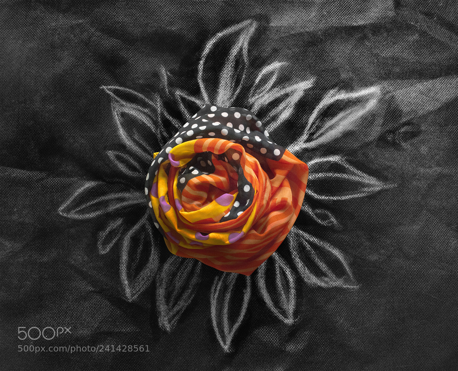 Nikon D3000 sample photo. Fabric flowers photography
