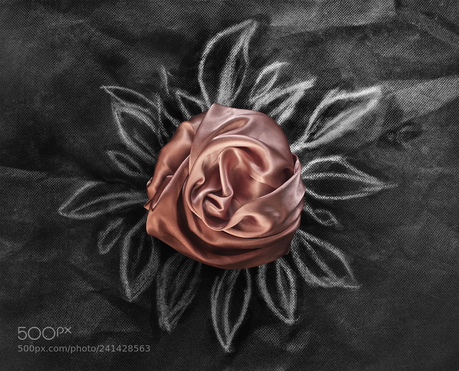 Nikon D3000 sample photo. Fabric flowers photography