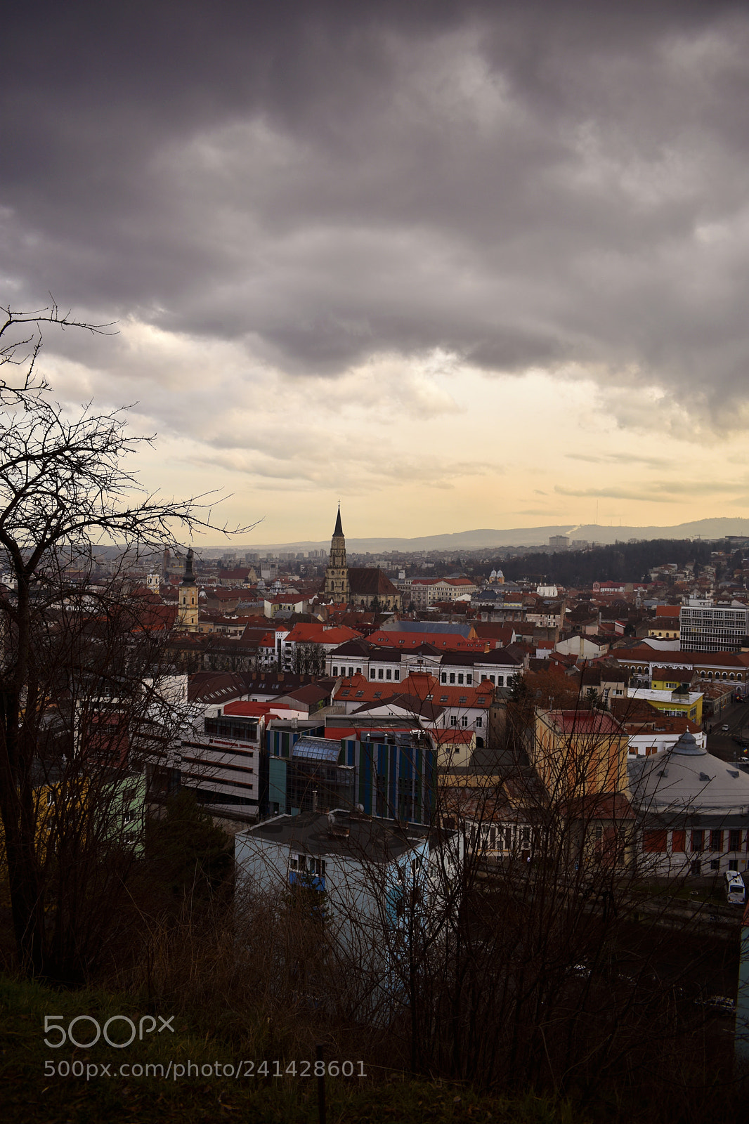 Nikon D3400 sample photo. Cluj at dusk photography