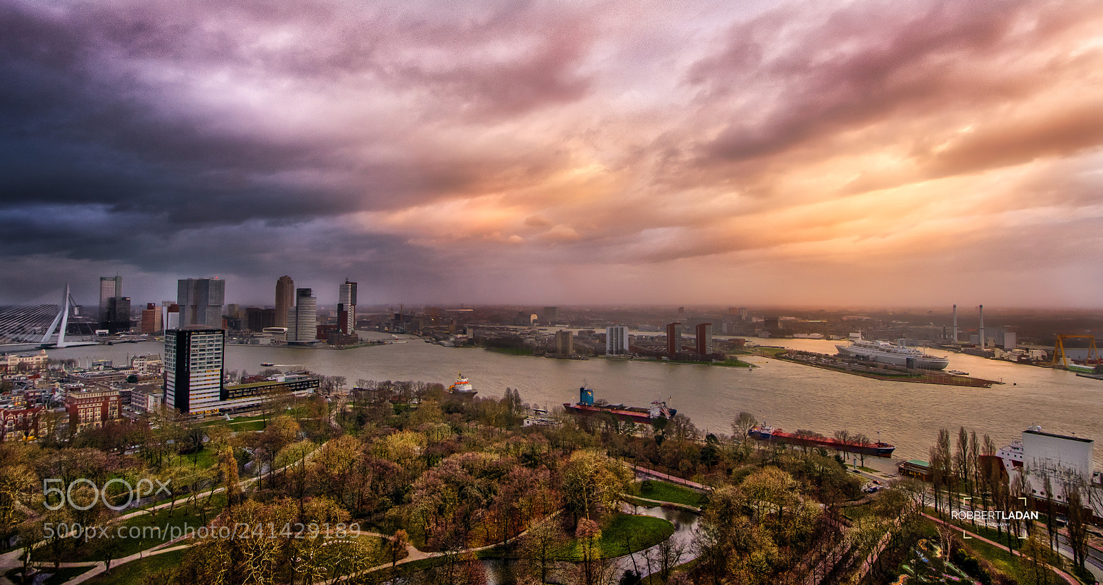 Nikon D500 sample photo. Skyline rotterdam photography