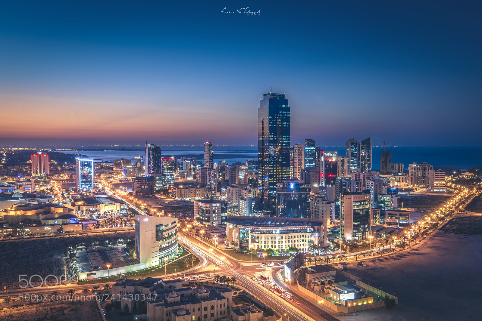 Nikon D810 sample photo. Evening view of seef photography