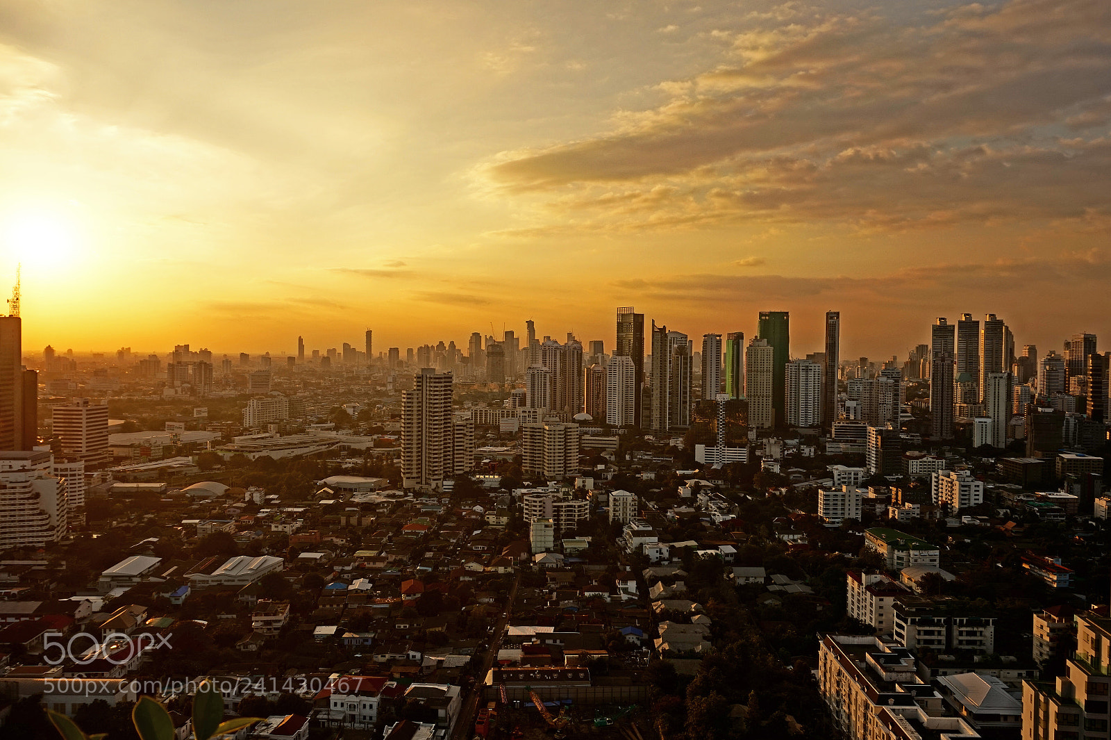 Sony Alpha a5000 (ILCE 5000) sample photo. Bangkok sunset photography