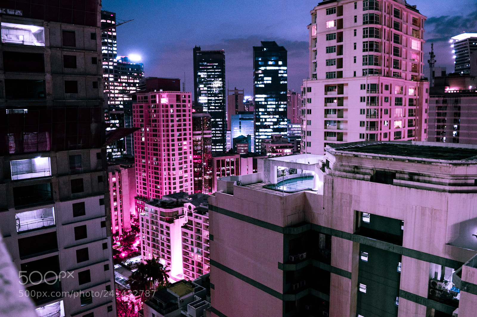 Nikon D3200 sample photo. Pink + blue photography
