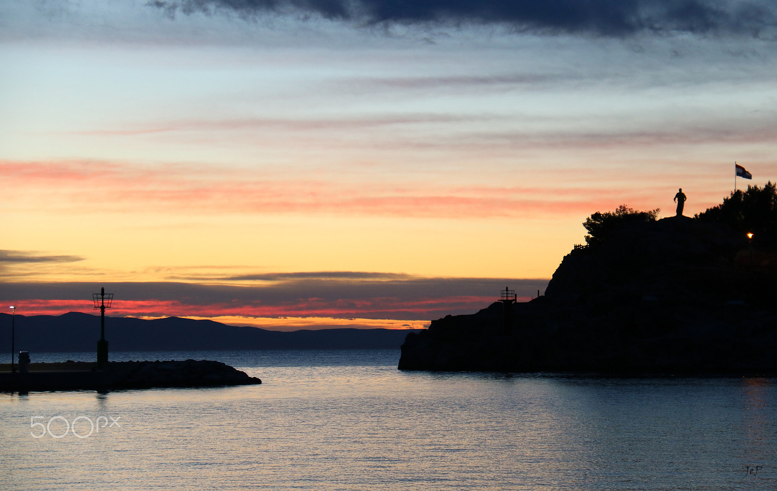 Canon EOS 760D (EOS Rebel T6s / EOS 8000D) sample photo. Winter sunset (makarska, croatia) photography