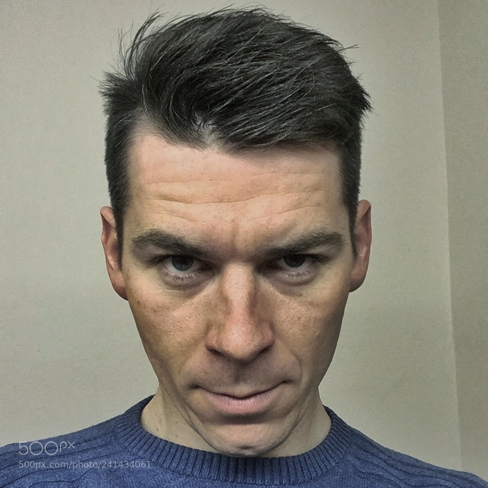 Apple iPhone SE sample photo. Selfportret with nice light photography