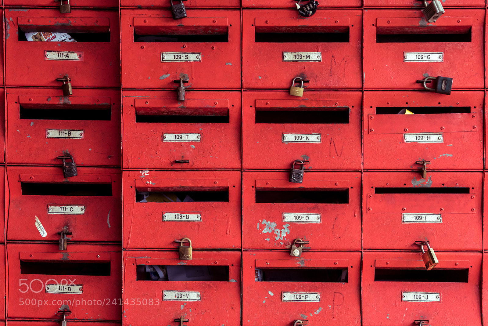 Sony a7R sample photo. Mail boxes photography