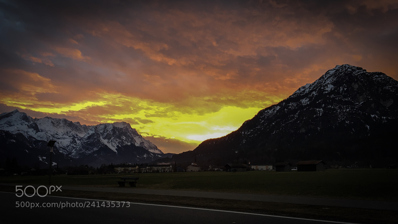 Apple iPhone 6s sample photo. Wetterstein sunset photography