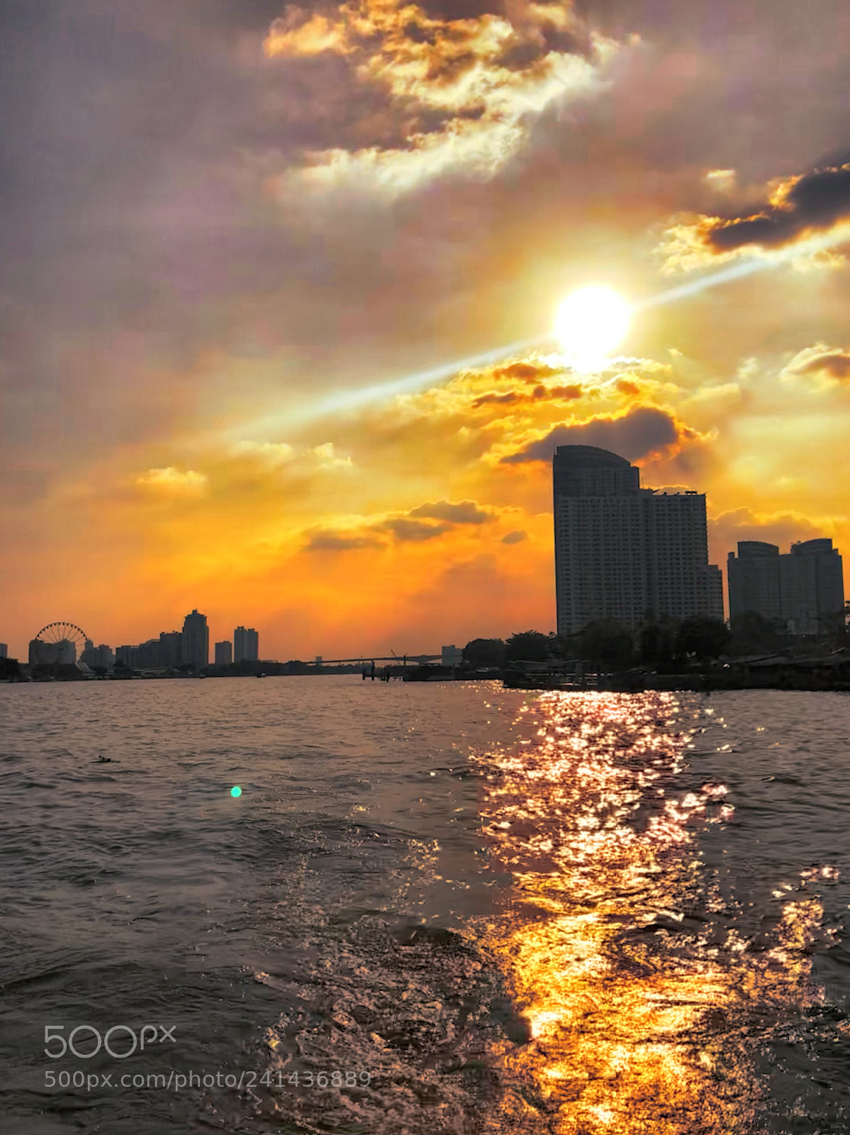 Apple iPhone X sample photo. River chao phraya photography