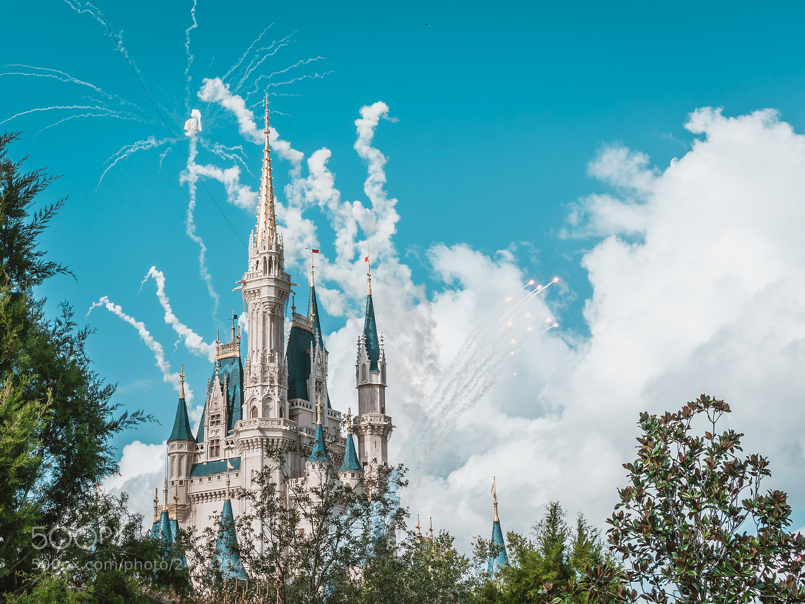 Sony a6500 sample photo. Cinderella castle through the photography