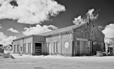 Nikon D3000 sample photo. The old hangar photography