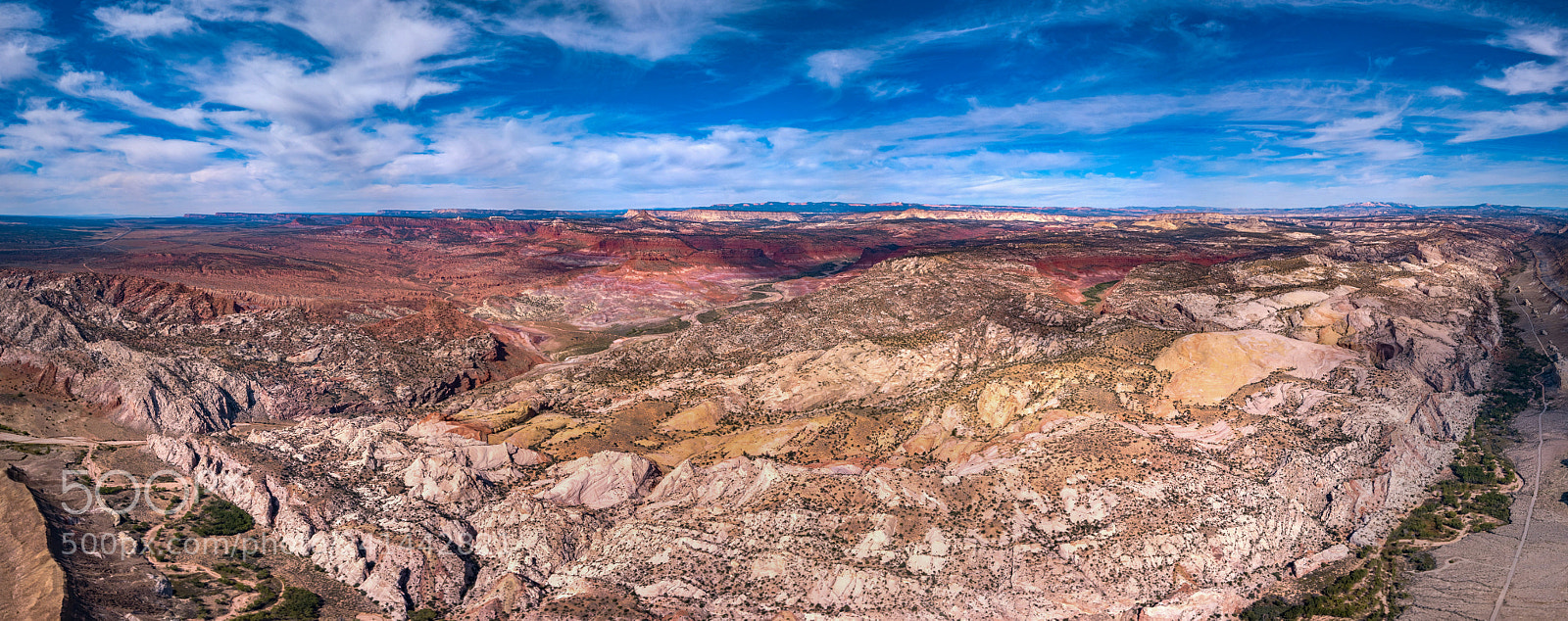 DJI FC220 sample photo. Yellow rock area photography